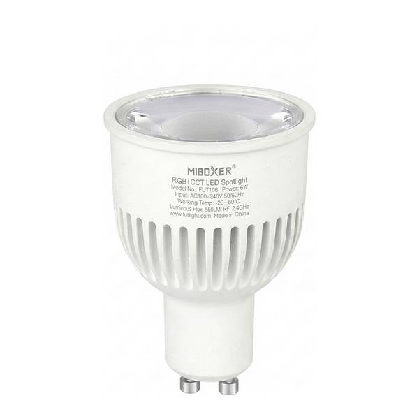 LED Retrofit GU10 6W RGB-WW (RGB-CCT) Spot*Milight/Miboxer*
