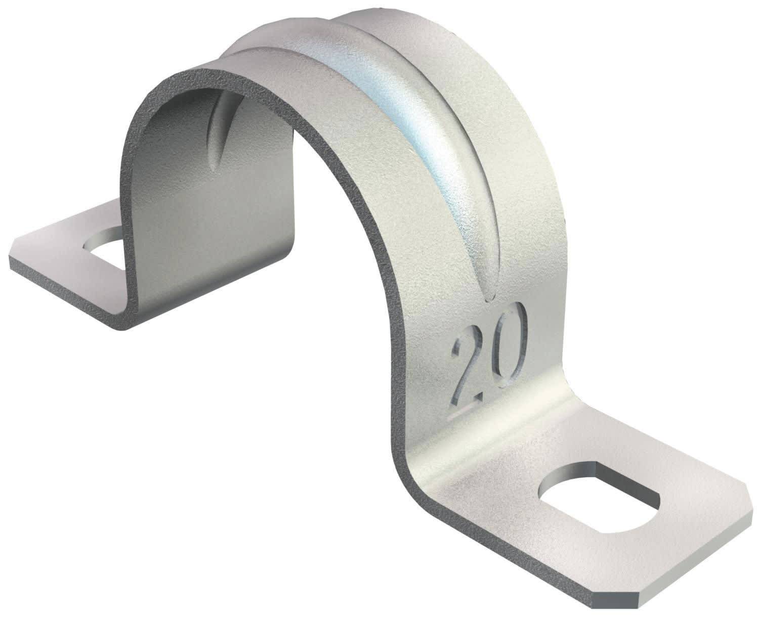 100St. OBO 1018280 Befestigungsschelle zweilappig 28mm, St, G 605 28 G-0