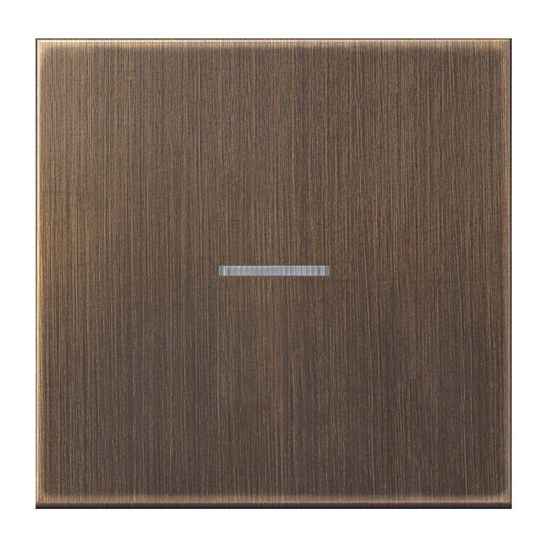 JG ME10911STRFAT KNX RF Taster 1f. neutral Messing Serie LS Messing antik