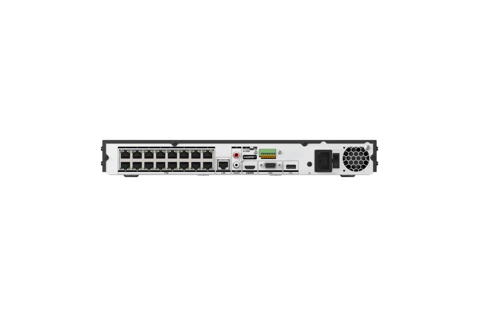 Hikvision DS-7616NXI-K2/16P(E)(STD), Netzwerk Video Rekorder, 16 IP Kanäle, AcuSense, AcuSearch, 2x SATA, 16x RJ45, H.2-1