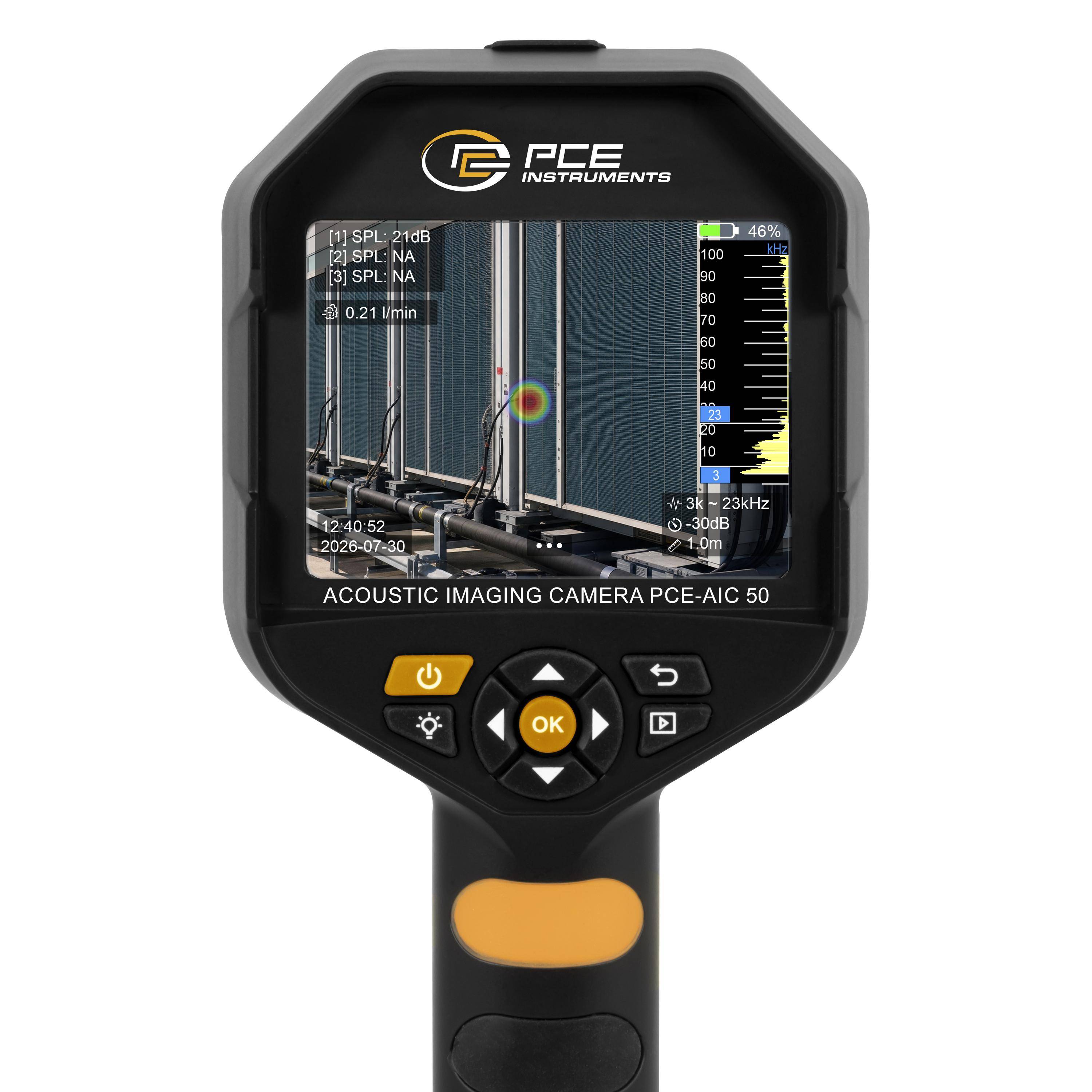 PCE Instruments Akustik-Kamera PCE-AIC 50 |Frequenzbereich 2…100 kHz |Reichweite 0,3…50 m |64-Kanal-MEMS-Digitalmikrofon-2