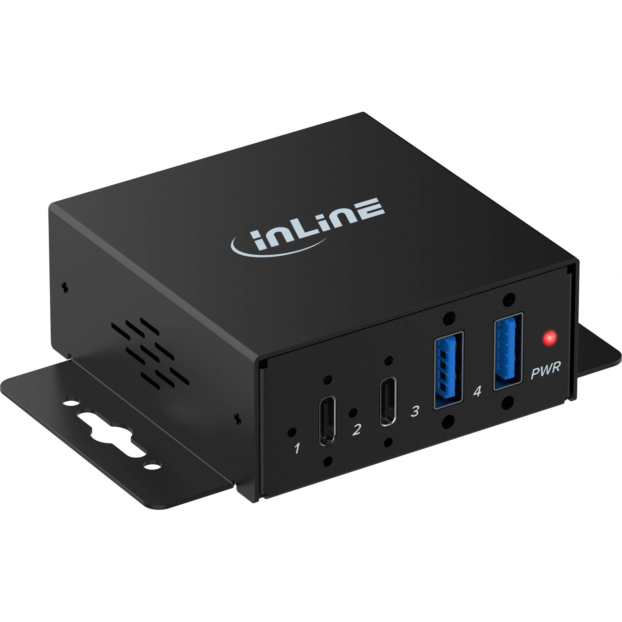 INLINE - USB 3.2 Industrie-Hub - 4-Port - 2x USB-A - 2x USB-C-0