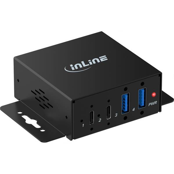 INLINE - USB 3.2 Industrie-Hub - 4-Port - 2x USB-A - 2x USB-C