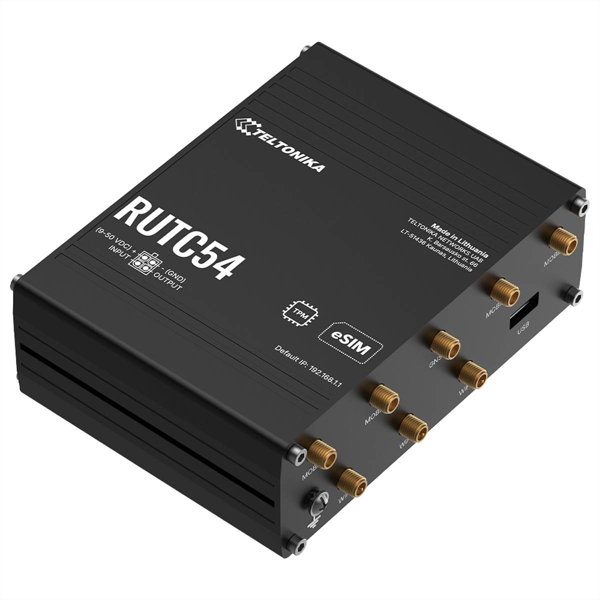 TELTONIKA - RUTC54 Global 5G Edge Router - Router - WLAN-4