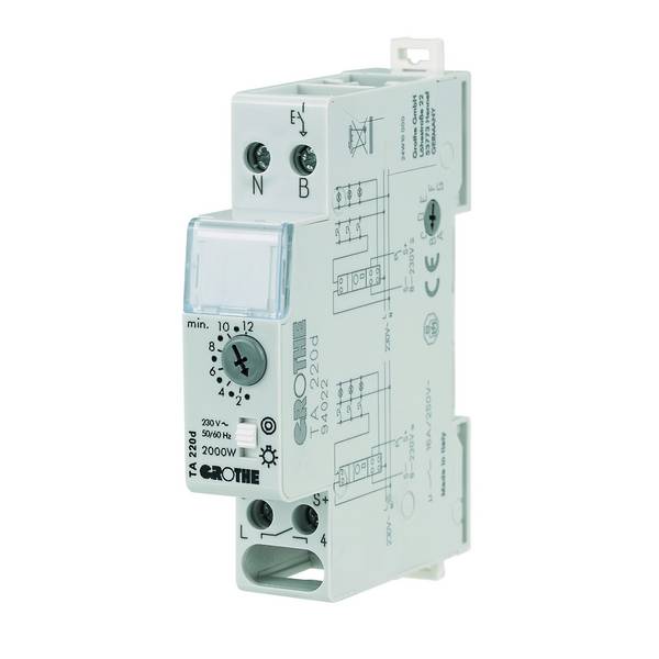 GRO TA 220 Treppenlichtzeitschal Einbau 1TE 230V/ 8-24V
