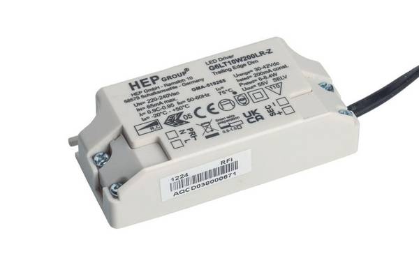 RUTEC 87375 220-240V AC,SKII,dimmb.Phasenabschnitt LED Konverter 200mA 6W-8,4W 3