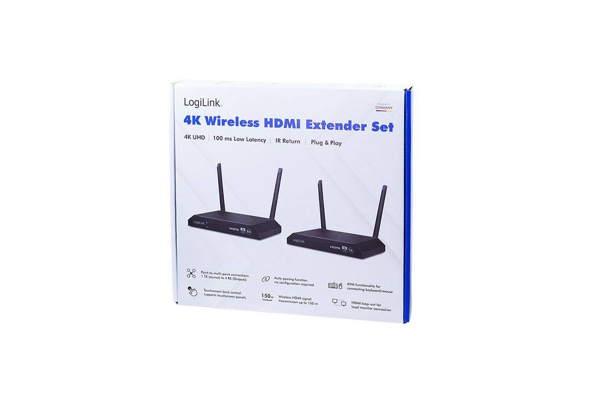 LogiLink HDW0103 - Wireless KVM Set HDMI USB - Kabel-/Adapterset - Digital/Display/Video-4