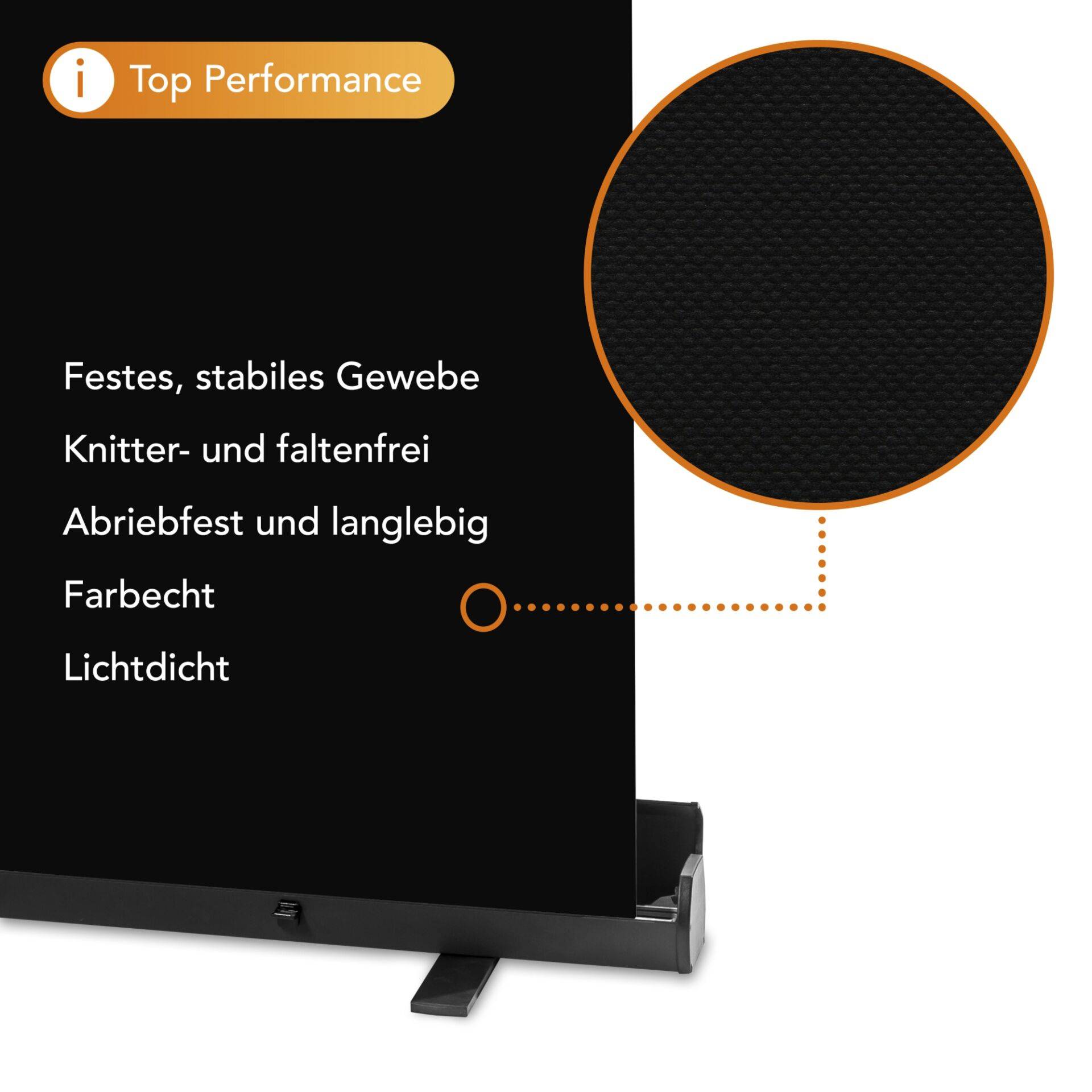 Walimex pro Roll-up Panel Hintergrund 155x200cm schwarz-4