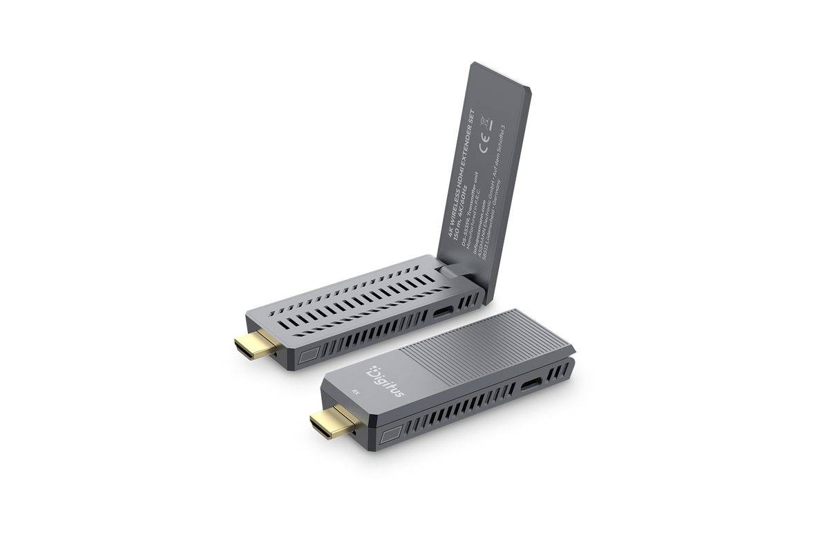 DIGITUS Wireless HDMI Extender Set bis 150m 4K/60Hz Multimedia-Technik Bildübertragung-3