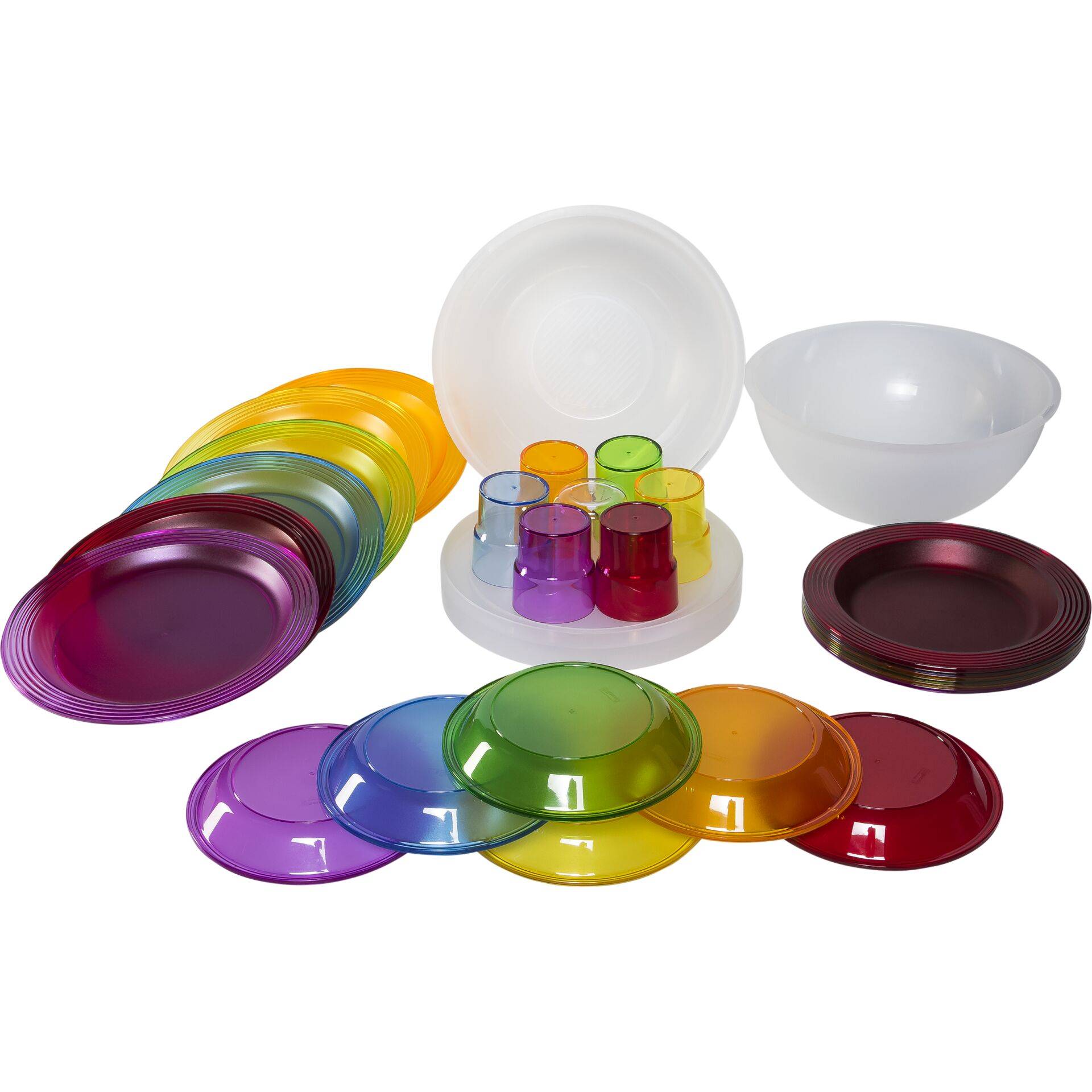 Guzzini HAPPY HOUR PIC BOLL Picknick Set 6 Pers. Assorted c.-0