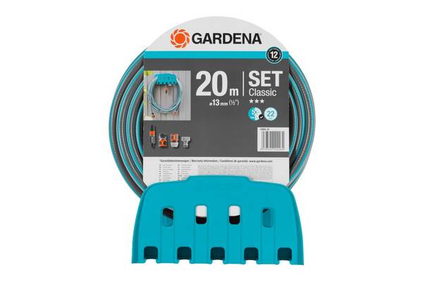 GARDENA Classic Set Schlauchaufroller, 20m 18005-50