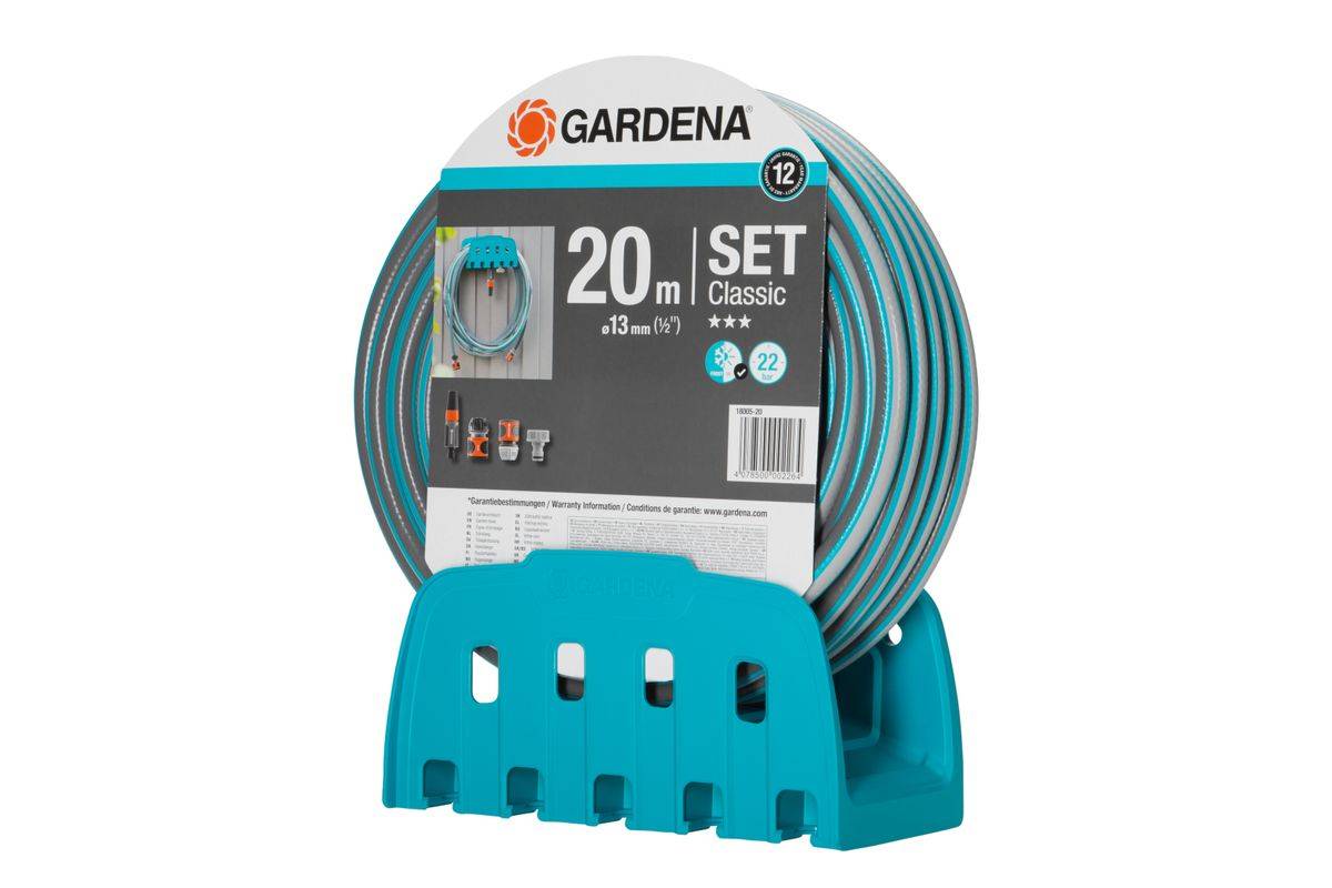 GARDENA Classic Set Schlauchaufroller, 20m 18005-50-2