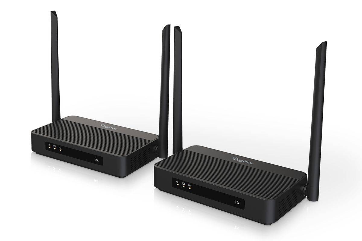 DIGITUS Wireless HDMI Extender KVM Set bis 100m 4K/60Hz Multimedia-Technik Bildübertragung-0