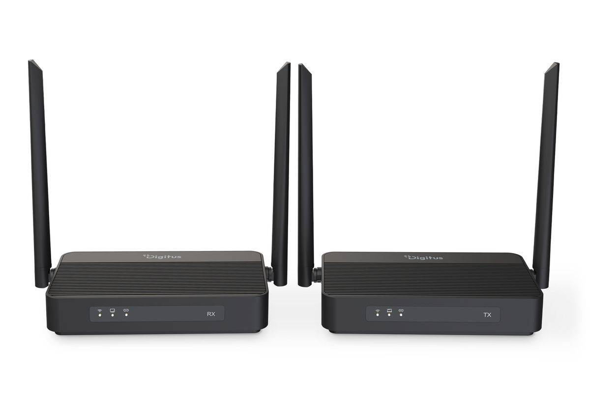 DIGITUS Wireless HDMI Extender KVM Set bis 100m 4K/60Hz Multimedia-Technik Bildübertragung-1