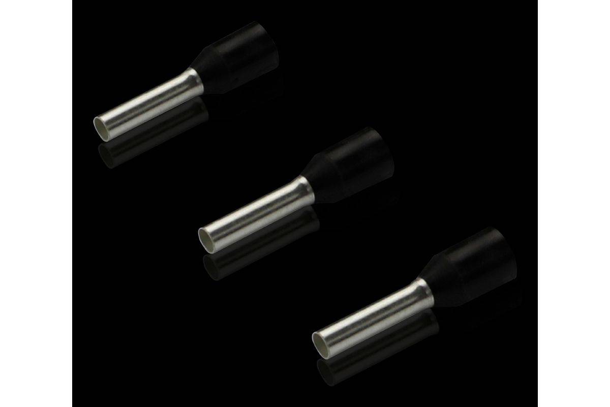 Rittal 4050.733 Aderendhülse 1.5 mmÂ² Teilisoliert Schwarz 500 St.-0