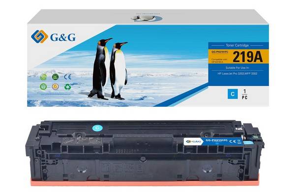 G&G | Ninestar Toner kompatibel mit HP 219A cyan - Kompatibel - Tonereinheit