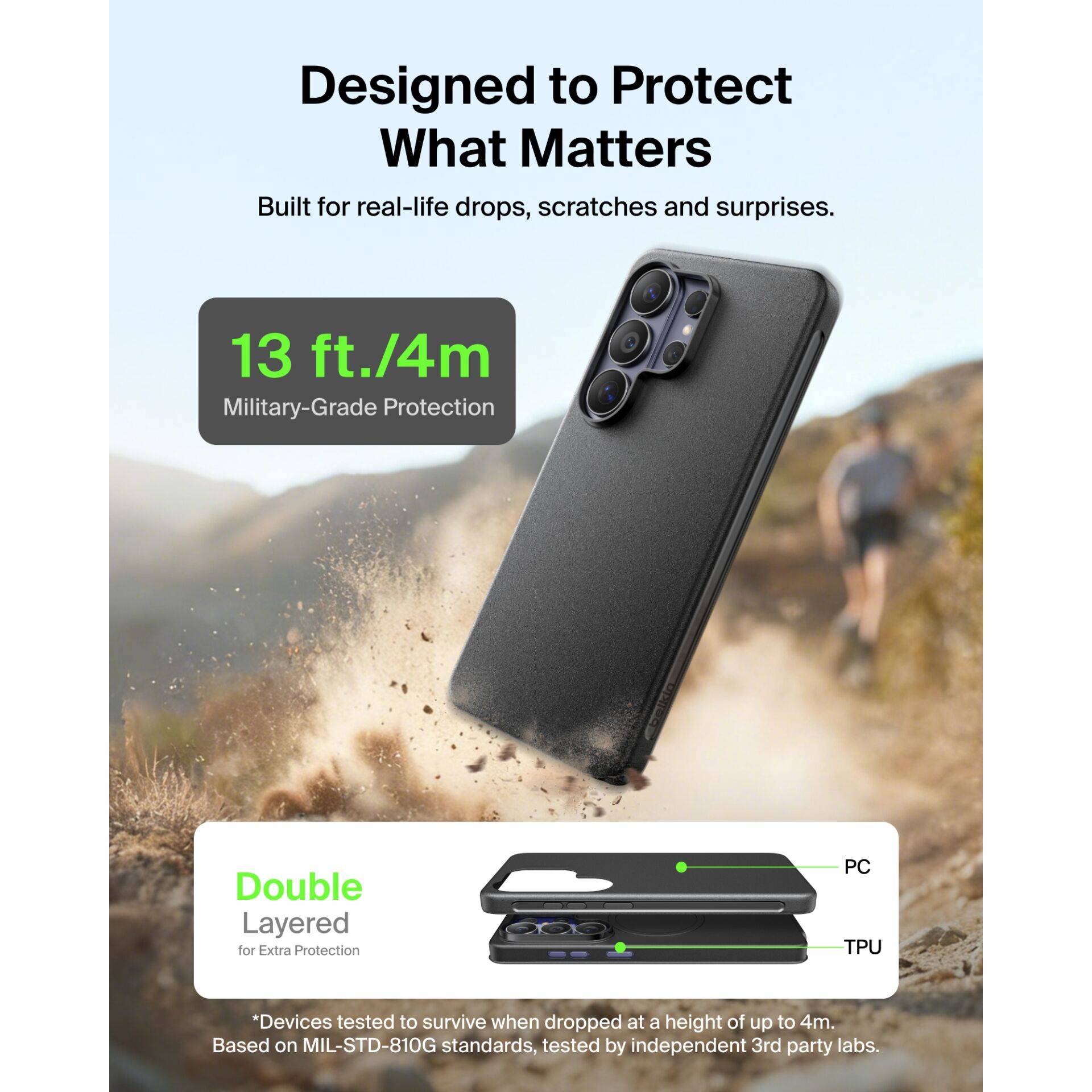 Belkin Sheerforce Protect Case Black D3-3