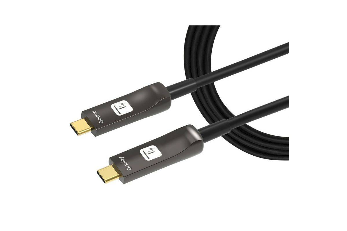 Techly Aktiv USB-C AOC Glasfaserkabel 4k 10m - Kabel - Digital/Daten - Digital/D