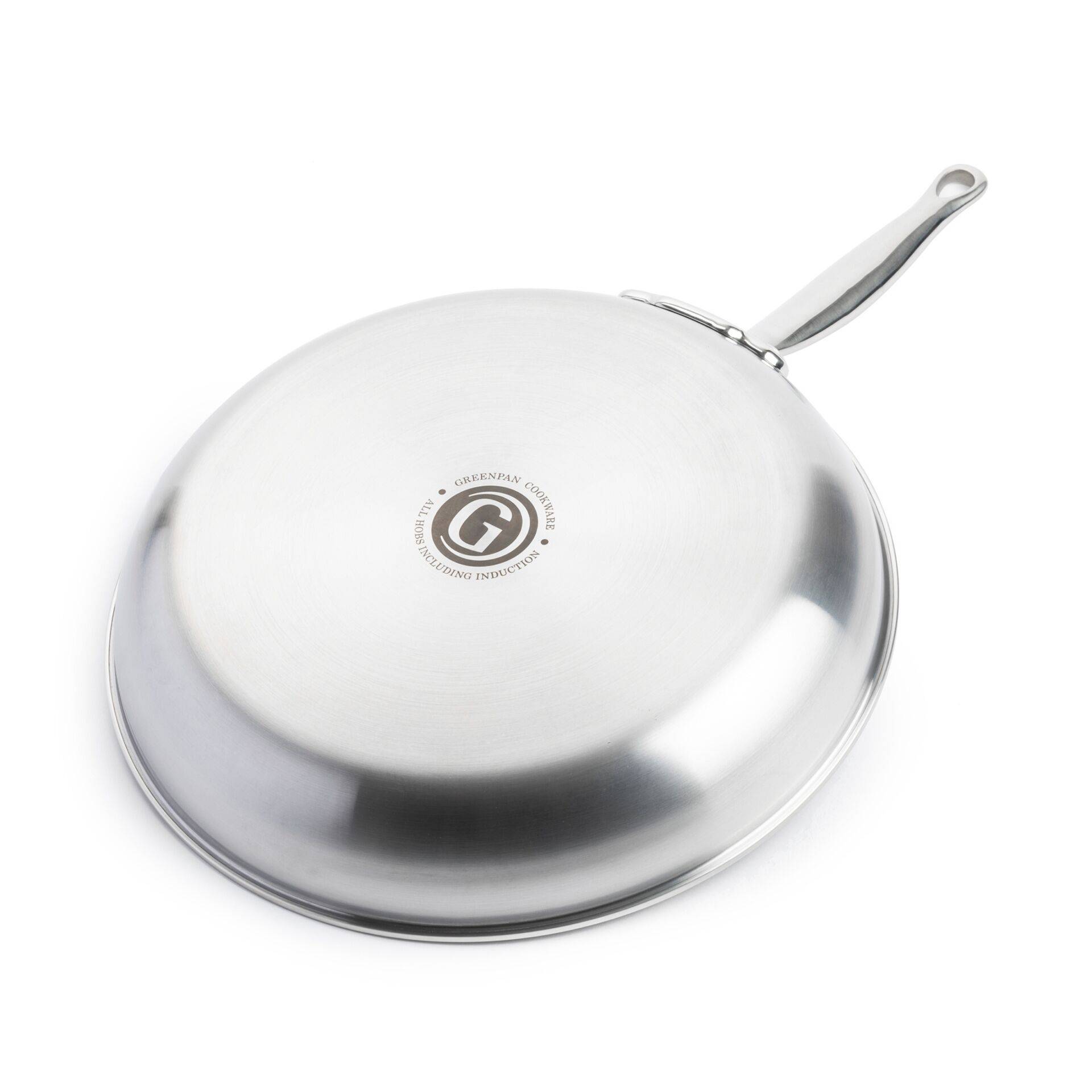 GreenPan Premiere, Rund, Allzweckpfanne, Silber, Edelstahl, 220 °C, Edelstahl-1