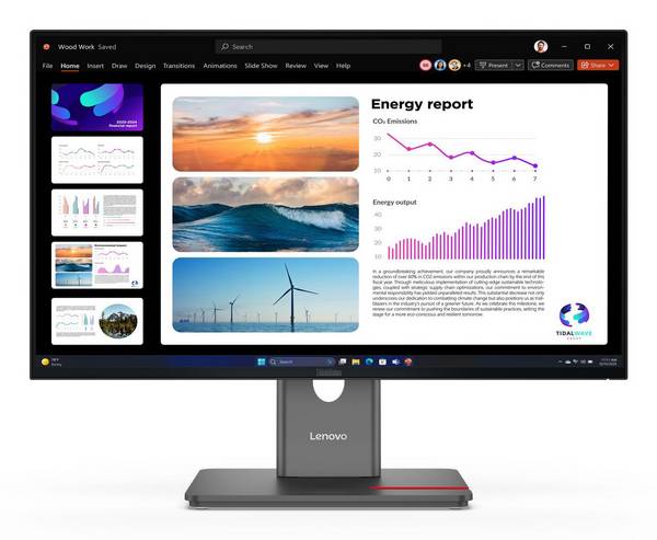 Lenovo ThinkVision P24Q-40 Quad HD Display 60,5 cm (23,8') 64B2GAT1EU