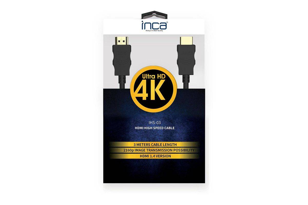 INCA HDMI-Kabel1.4 4K 10.2Gbit/s 3840x2160a 30Hz - Kabel - Kabel - Digital/Display/Video-5