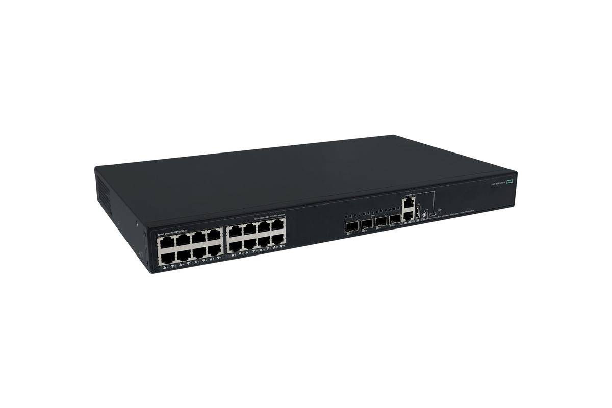 HPE Networking Comware 5150L 16p 10M/100M/1G PoE+ 4p SFP+ 1G/10G 248W Switch - Switch - L3 Lite - managed - 16 x 10/100/-2