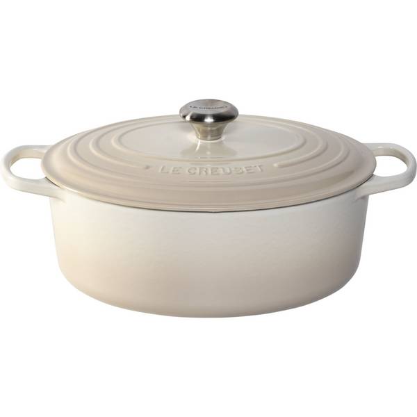 Le Creuset 21178317164430, 6,3 l, Oval, Cremefarben, Eisenguss, Emaille, Cremefarben