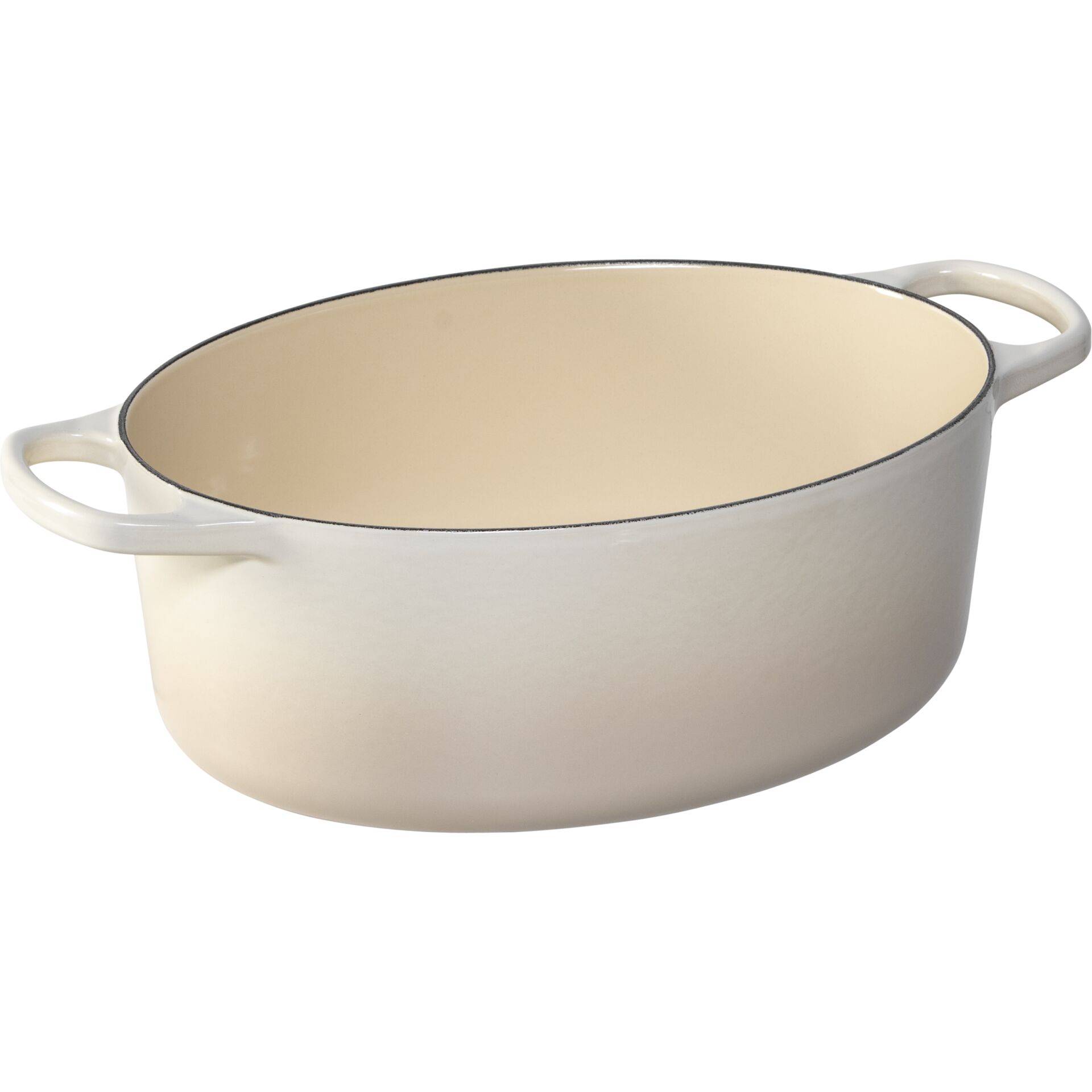 Le Creuset 21178317164430, 6,3 l, Oval, Cremefarben, Eisenguss, Emaille, Cremefarben-1