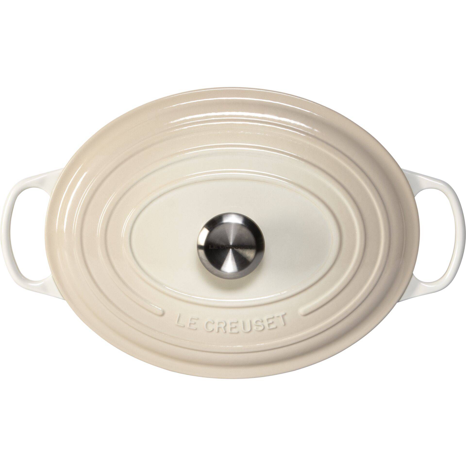Le Creuset 21178317164430, 6,3 l, Oval, Cremefarben, Eisenguss, Emaille, Cremefarben-2