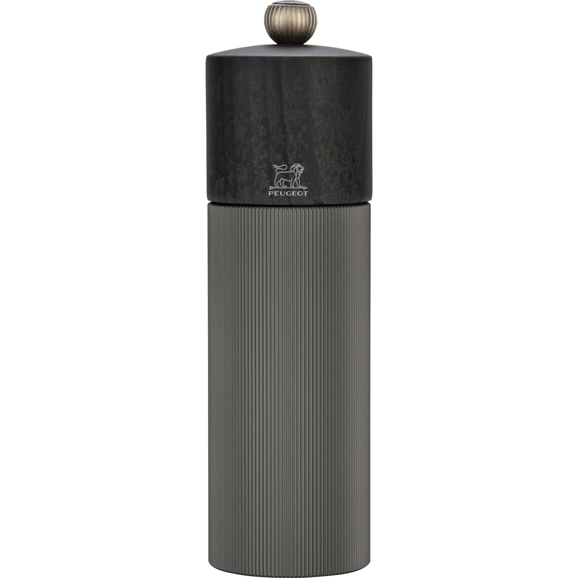 Peugeot Saveurs Line Holz/Aluminium Salzmühle Z 18 cm Graphit-0