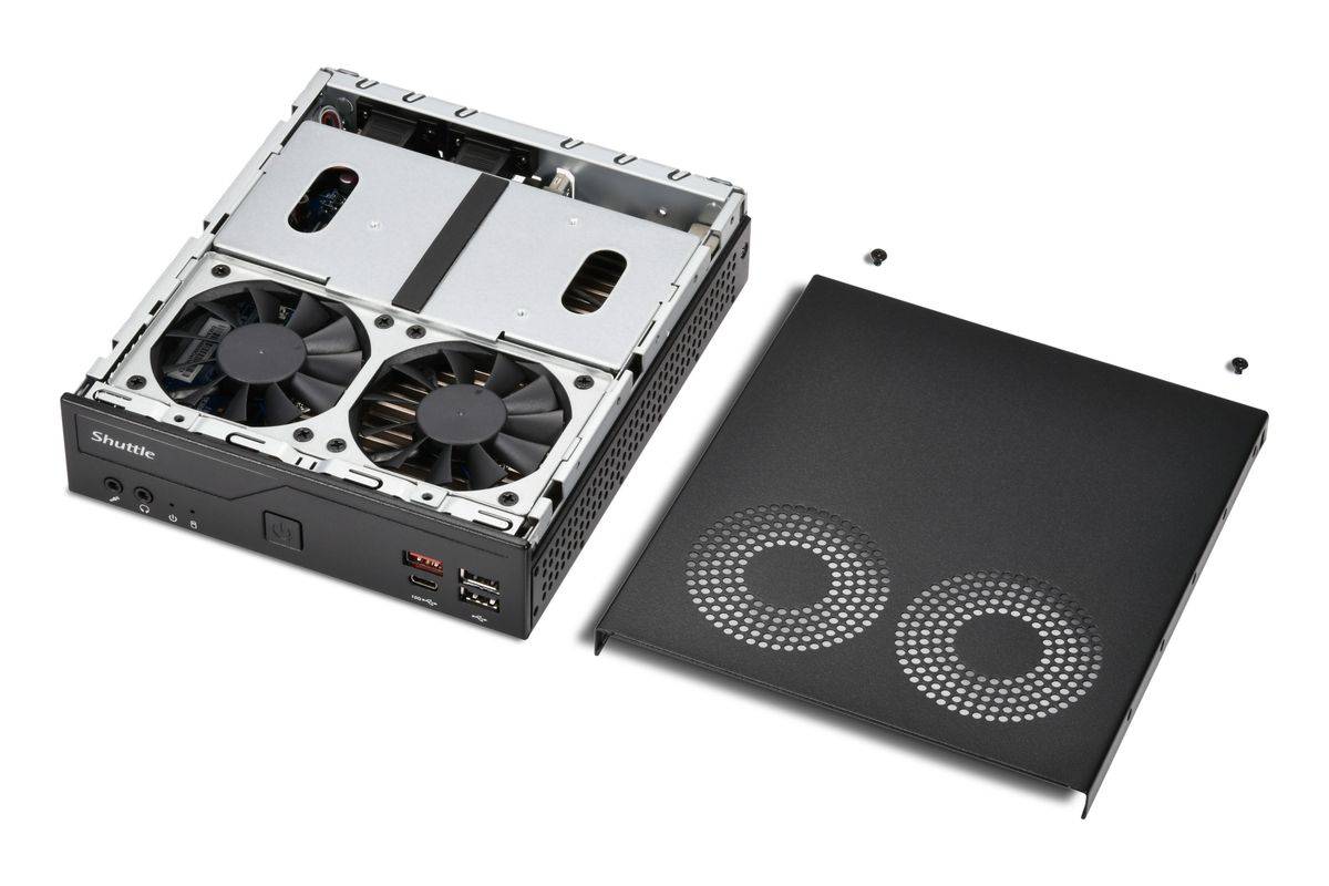 Shuttle Barebone slim DH810 Intel/SO-DDR5/black Multimedia-Technik Barebones-5