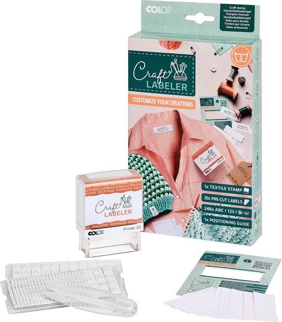 COLOP Craft Labeler Markier Set P20 Multimedia-Technik Kreativstempel-0