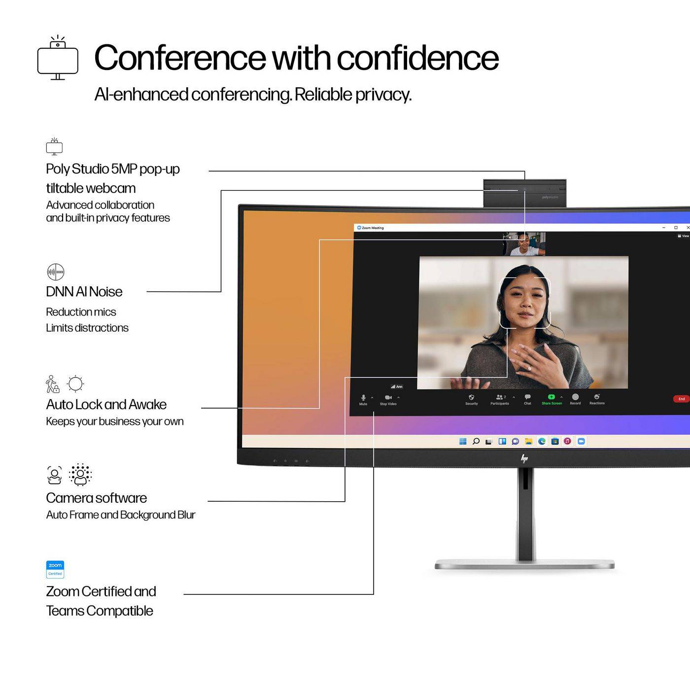 HP 534pm - Series 5 Pro - LED-Monitor - gebogen - 86.4 cm (34")-5