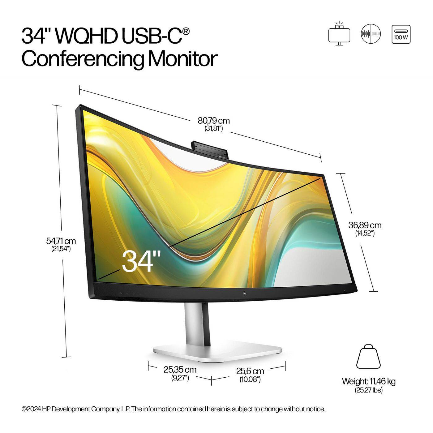 HP 534pm - Series 5 Pro - LED-Monitor - gebogen - 86.4 cm (34")-4