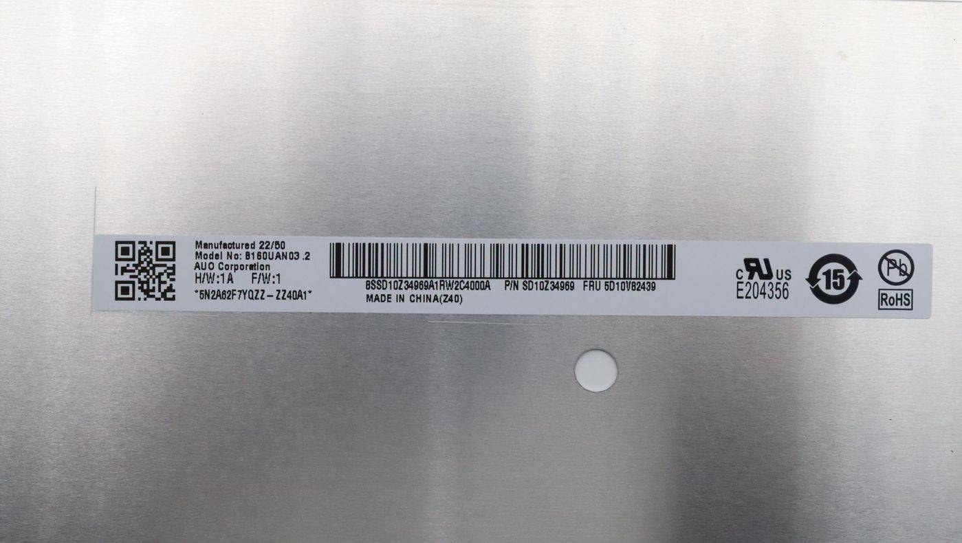 Lenovo 16.0 WUXGA NT AG IPS 300nit 45%NTSC-2