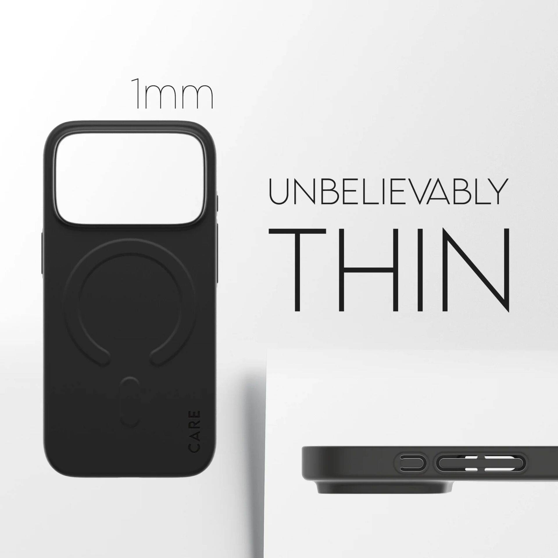 PanzerGlass CARE™ by ® SL1M Case Schwarz m. MagSafe iPhone 17 Pro, Cover, Apple, Apple - iPhone 17 Pro, Schwarz-4