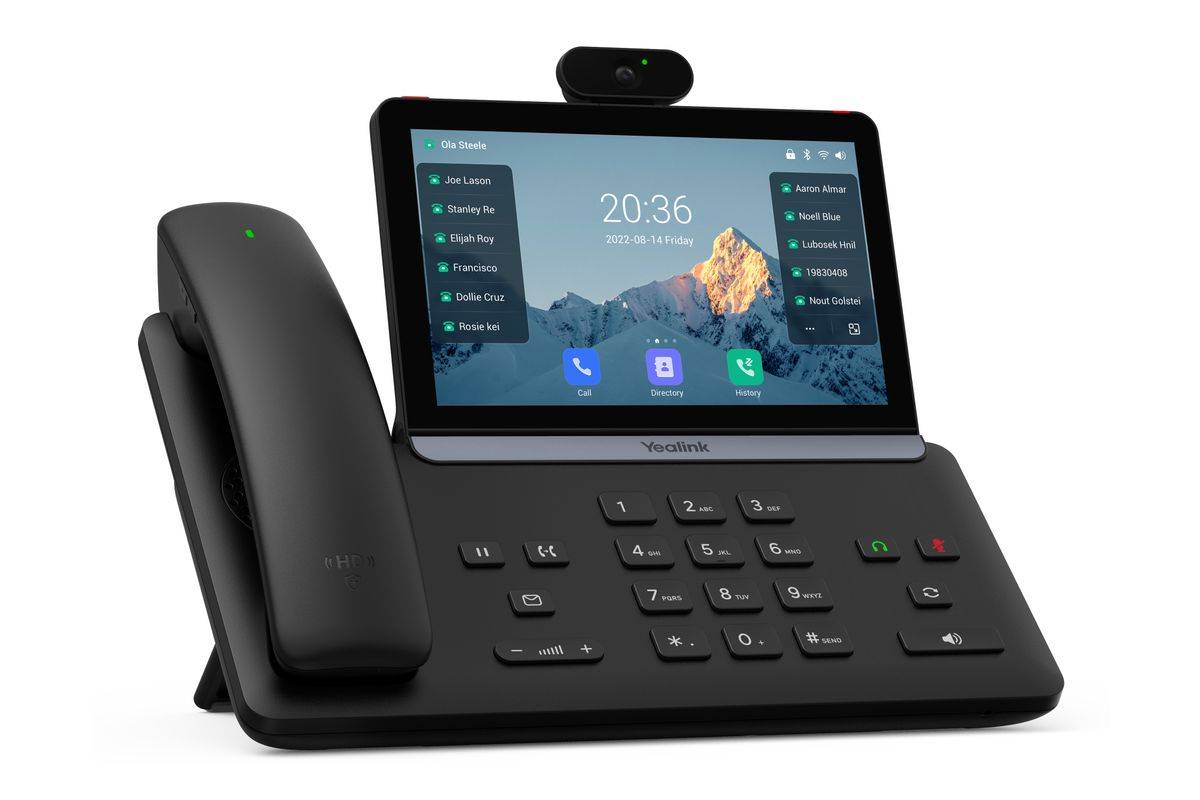 Yealink SIP-T88V Pro - VoIP-Telefon - mit Frontkamera digital (5 MP)-1