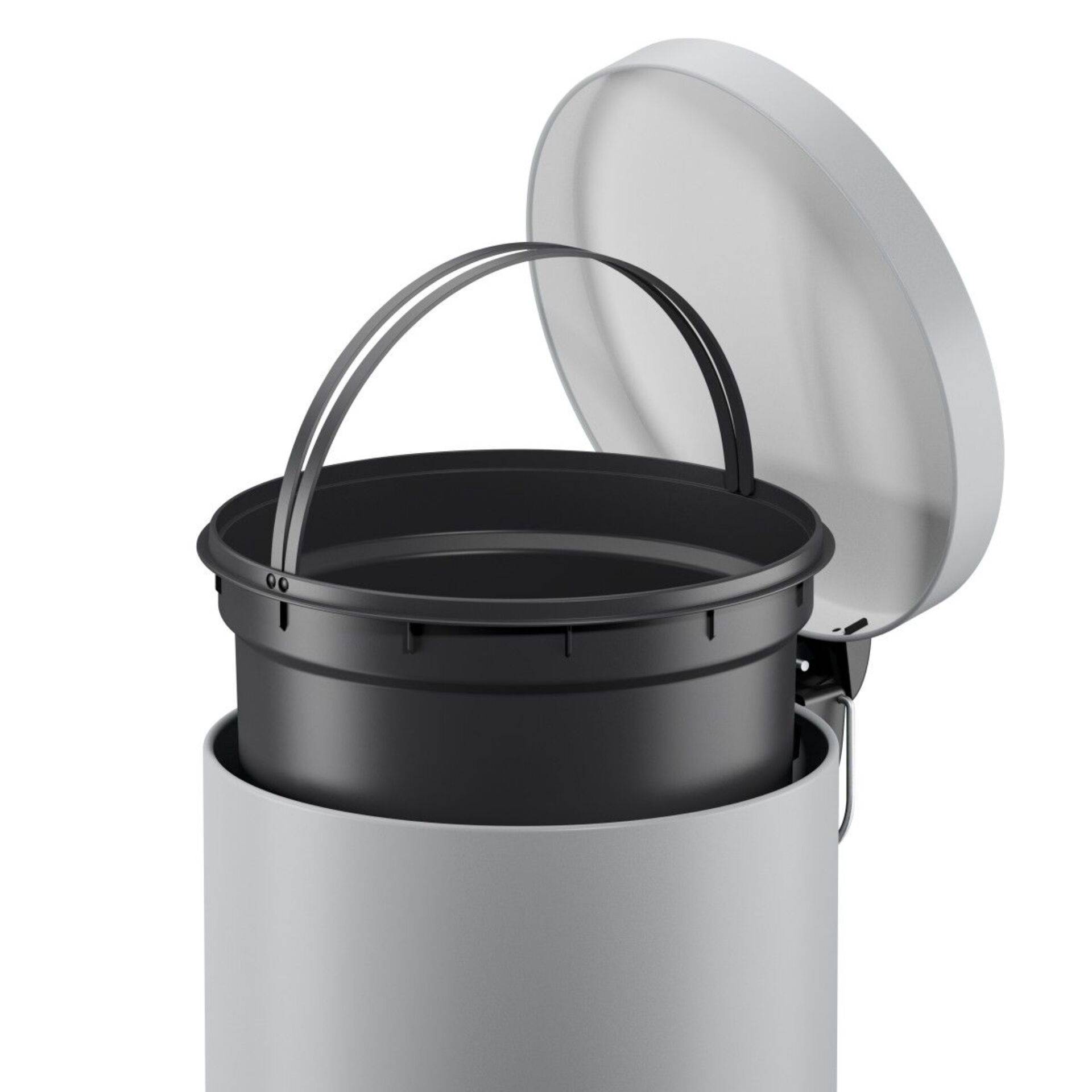 Tretabfallsammler Selekta 20l D290xH435mm Stahlbl.grau HAILO-2