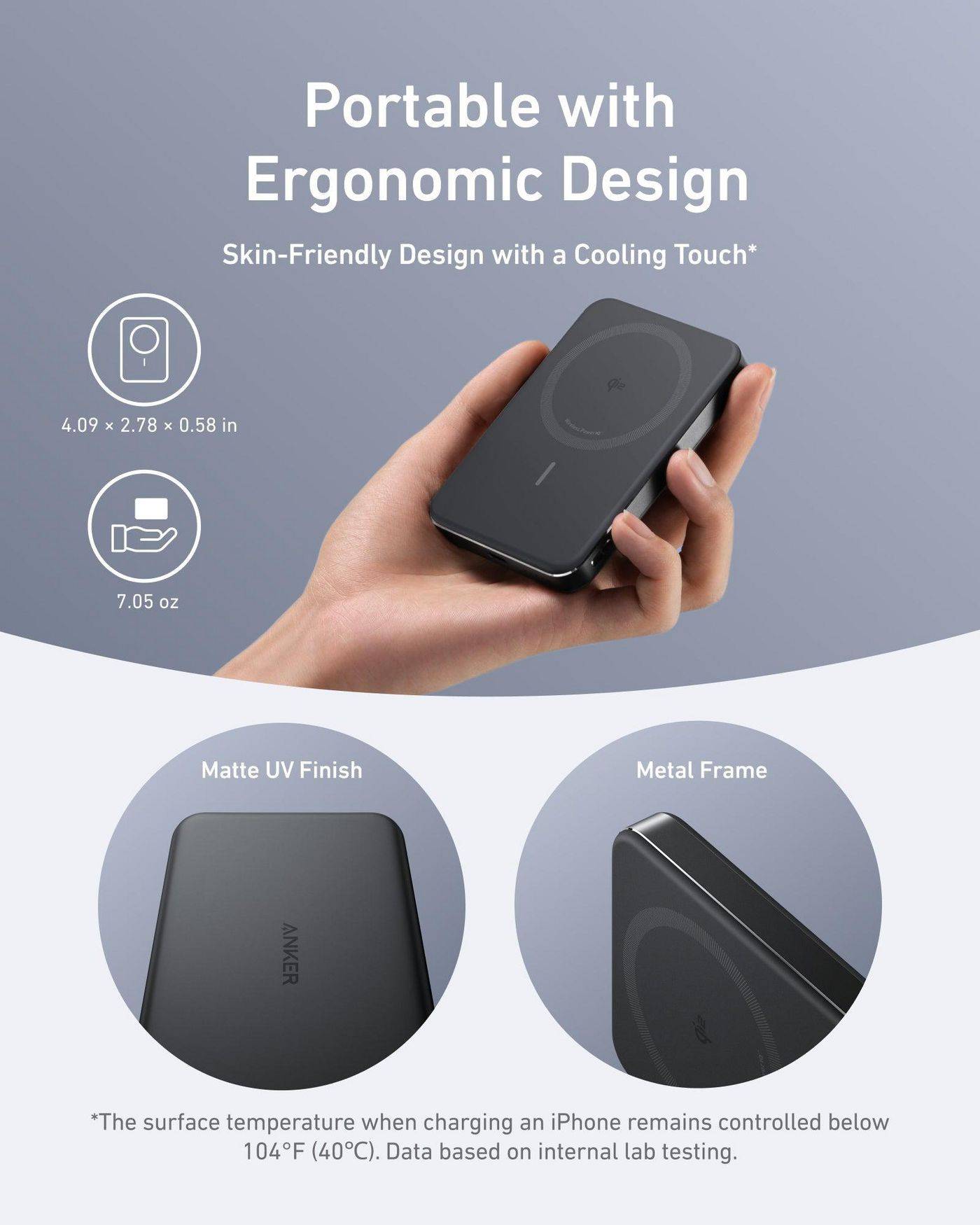 Anker MagGo Induktive Powerbank 10.000 mAh, 30W, Schwarz A1664H11-4