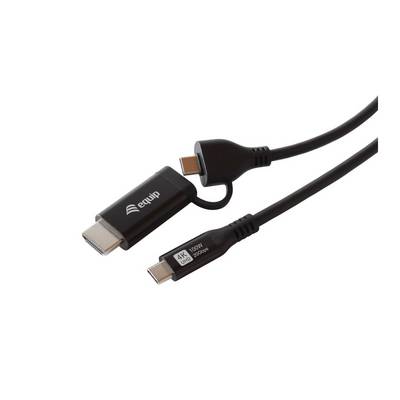 Equip Adapter Usb-C->Usb-C+Hdmi Pd100W 4K/60Hz Alu. - Adapter - Digital/Daten-0