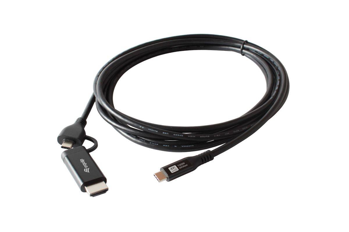 Equip Adapter Usb-C->Usb-C+Hdmi Pd100W 4K/60Hz Alu. - Adapter - Digital/Daten-2