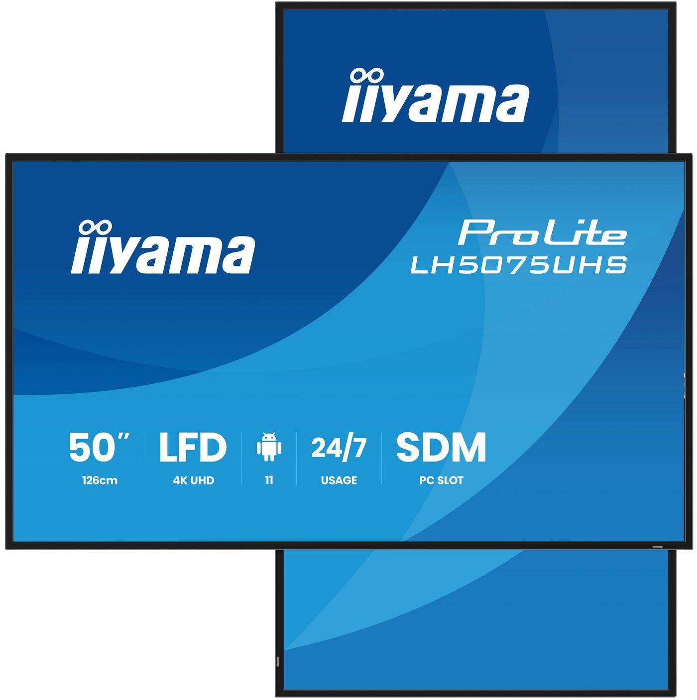 iiyama ProLite 127 cm 50 Zoll Diagonalklasse LCD-Display mit LED-Hintergrundbeleuchtung Digital Signage integrierter-1