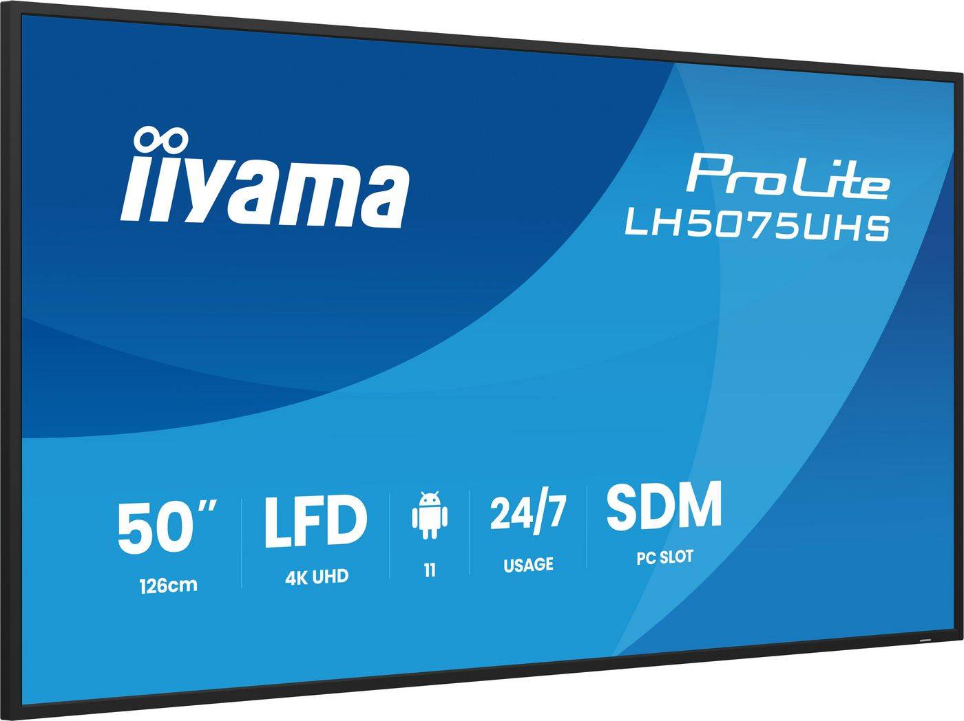 iiyama ProLite 127 cm 50 Zoll Diagonalklasse LCD-Display mit LED-Hintergrundbeleuchtung Digital Signage integrierter-4