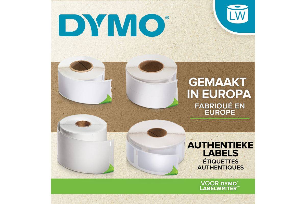Dymo Klebstoff - weiß - 57 x 32 mm 1000 Etikett(en) (24 Rolle(n)-4
