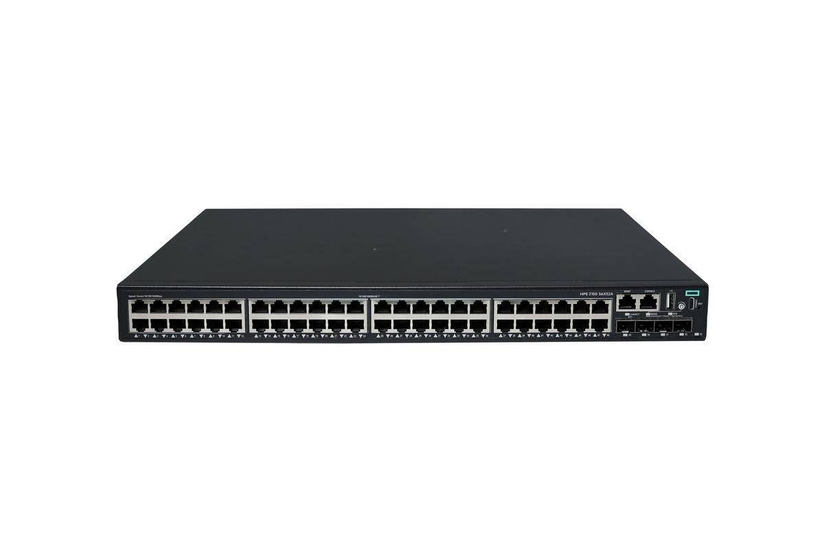 HPE Networking Comware 2150 48p 10M/100M/1G 4p SFP+ 1G/10G - Switch - L3 - managed - 48 x 10/100/1000Base-T + 4 x 1 Giga-0