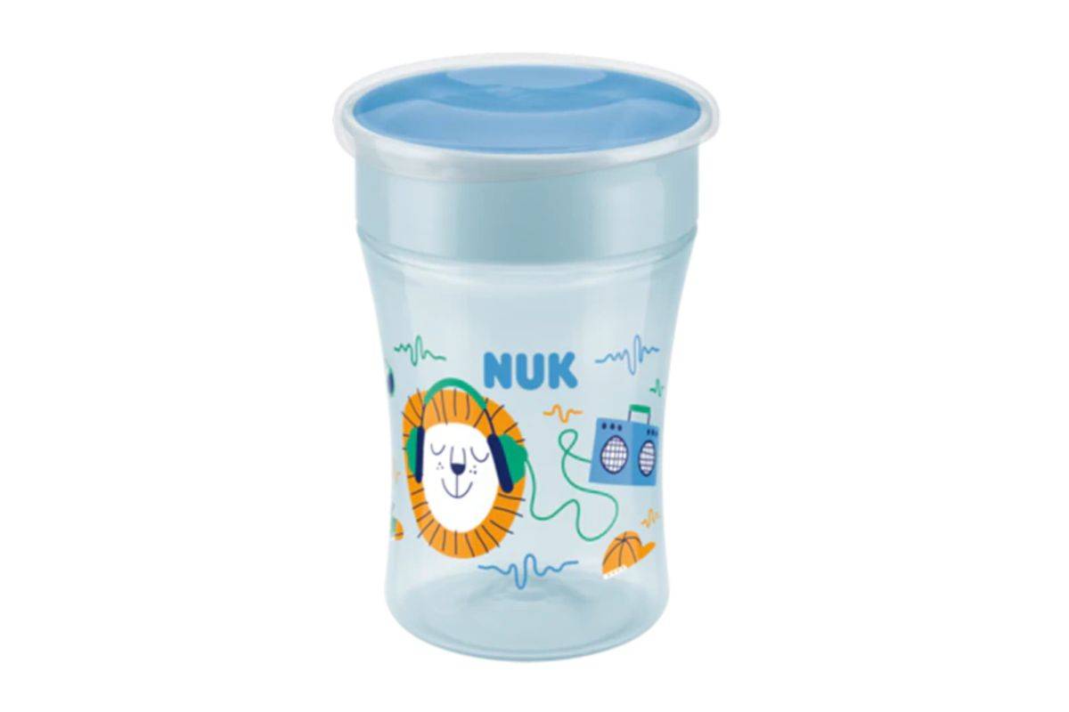 NUK Trinklernbecher Magic Cup 360°-Trinkrand 230ml blau Multimedia-Technik Trinkbecher-0