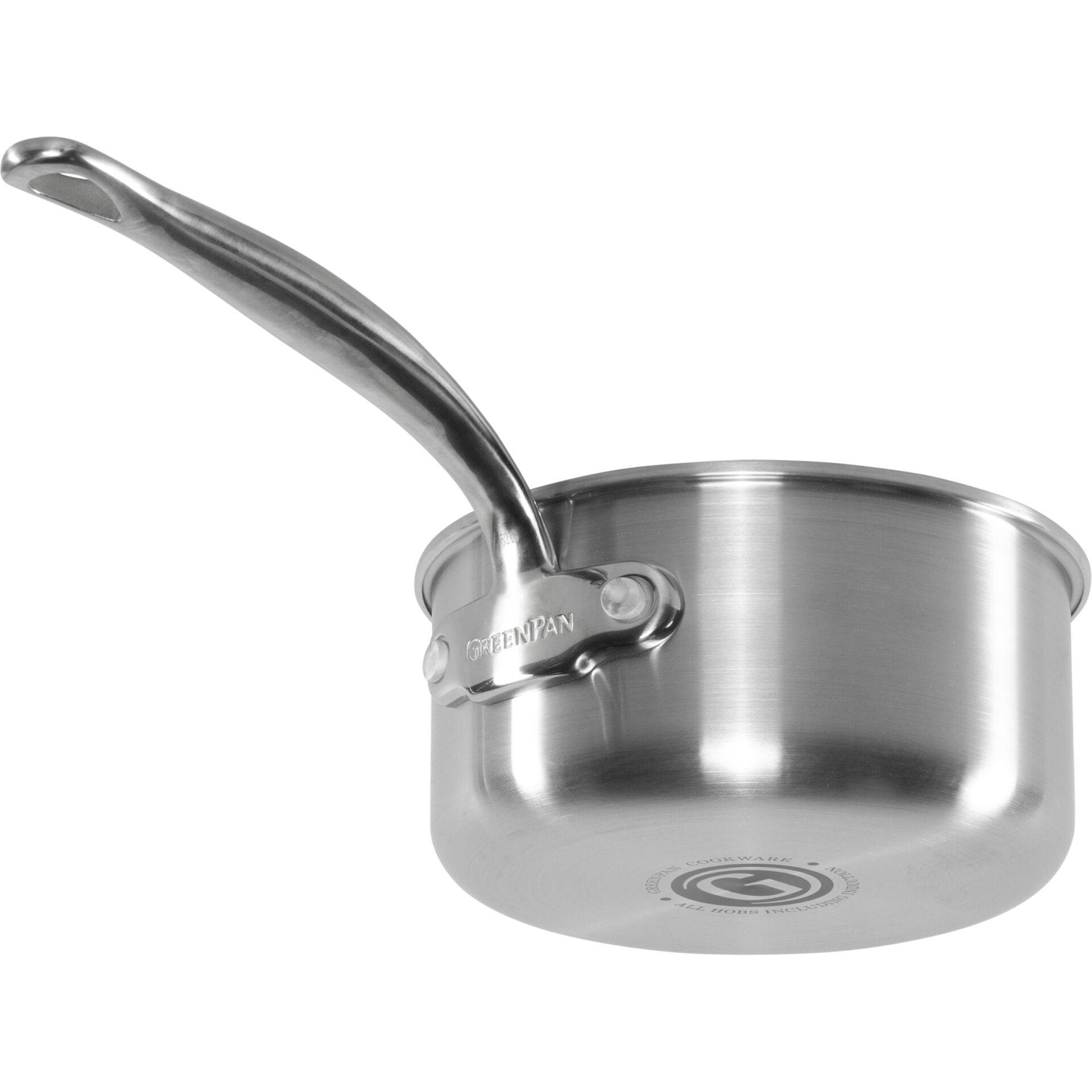 GreenPan Premiere, Rund, Schwenkpfanne, Silber, Edelstahl, 220 °C, Edelstahl-2