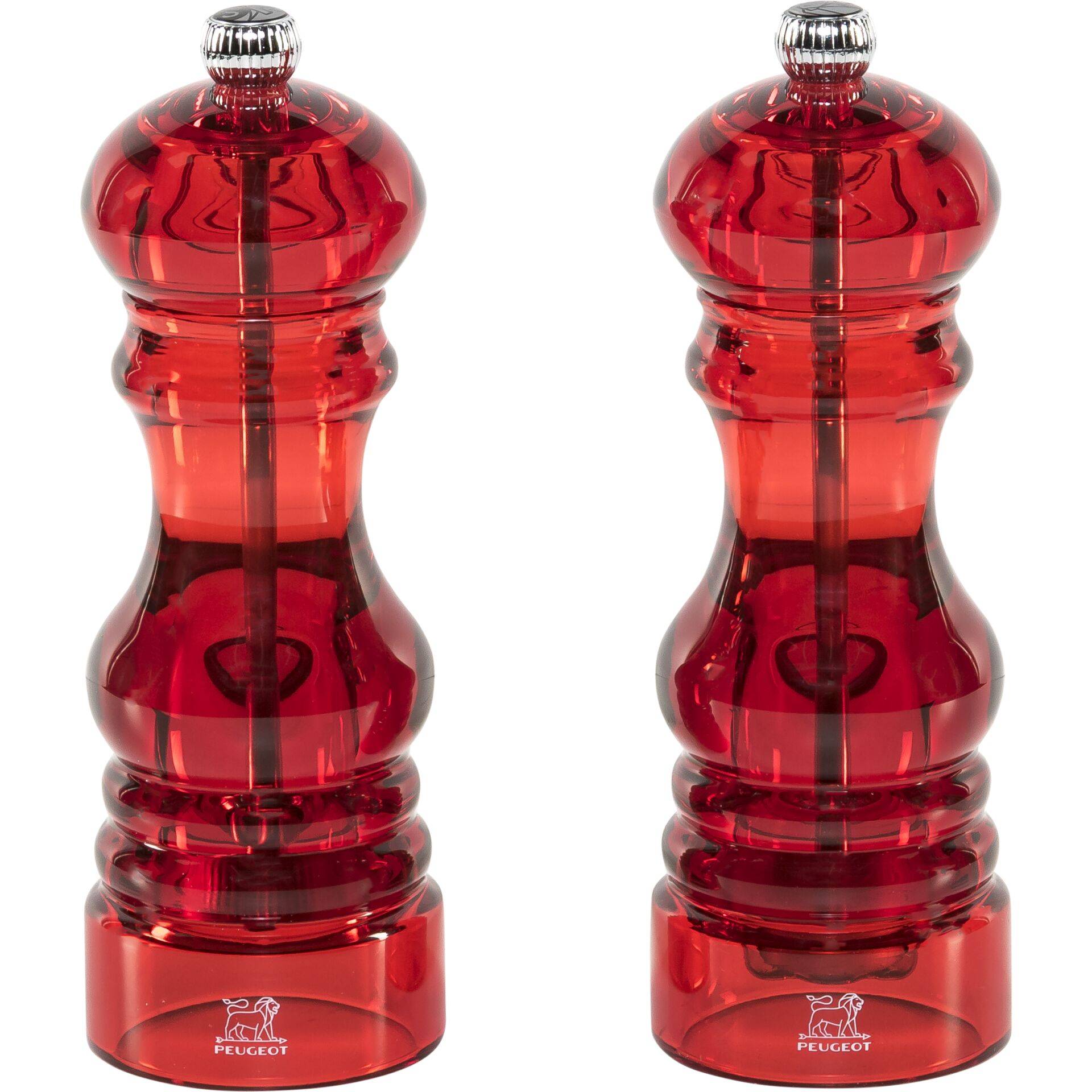Peugeot Saveurs Podium Pfeffer- und Salzmühle 18 cm Duo Acryl rot-0