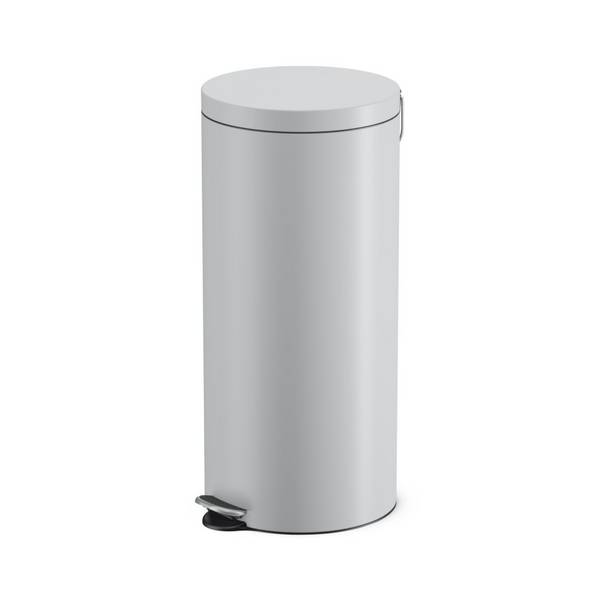 Tretabfallsammler Selekta 30l D290xH640mm Stahlbl.grau HAILO