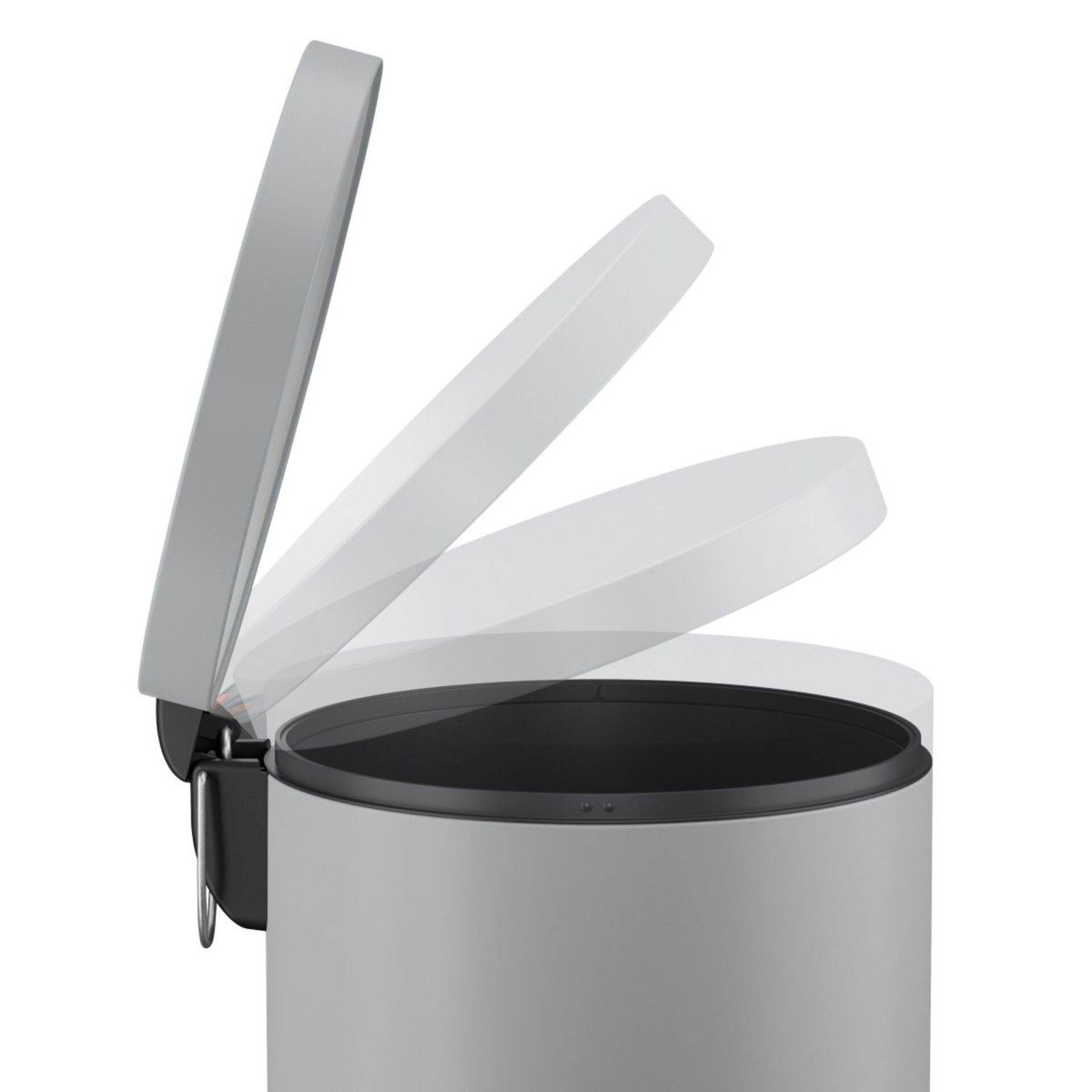 Tretabfallsammler Selekta 30l D290xH640mm Stahlbl.grau HAILO-3